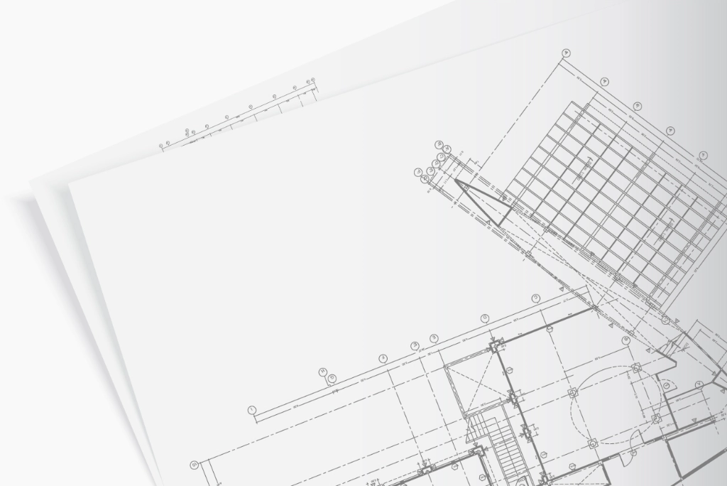 Residential construction blueprint